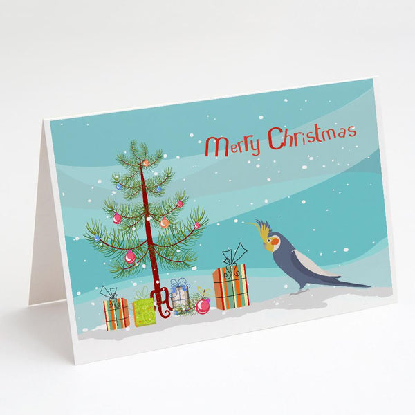 Buy this Cockatiel Merry Christmas Greeting Cards and Envelopes Pack of 8