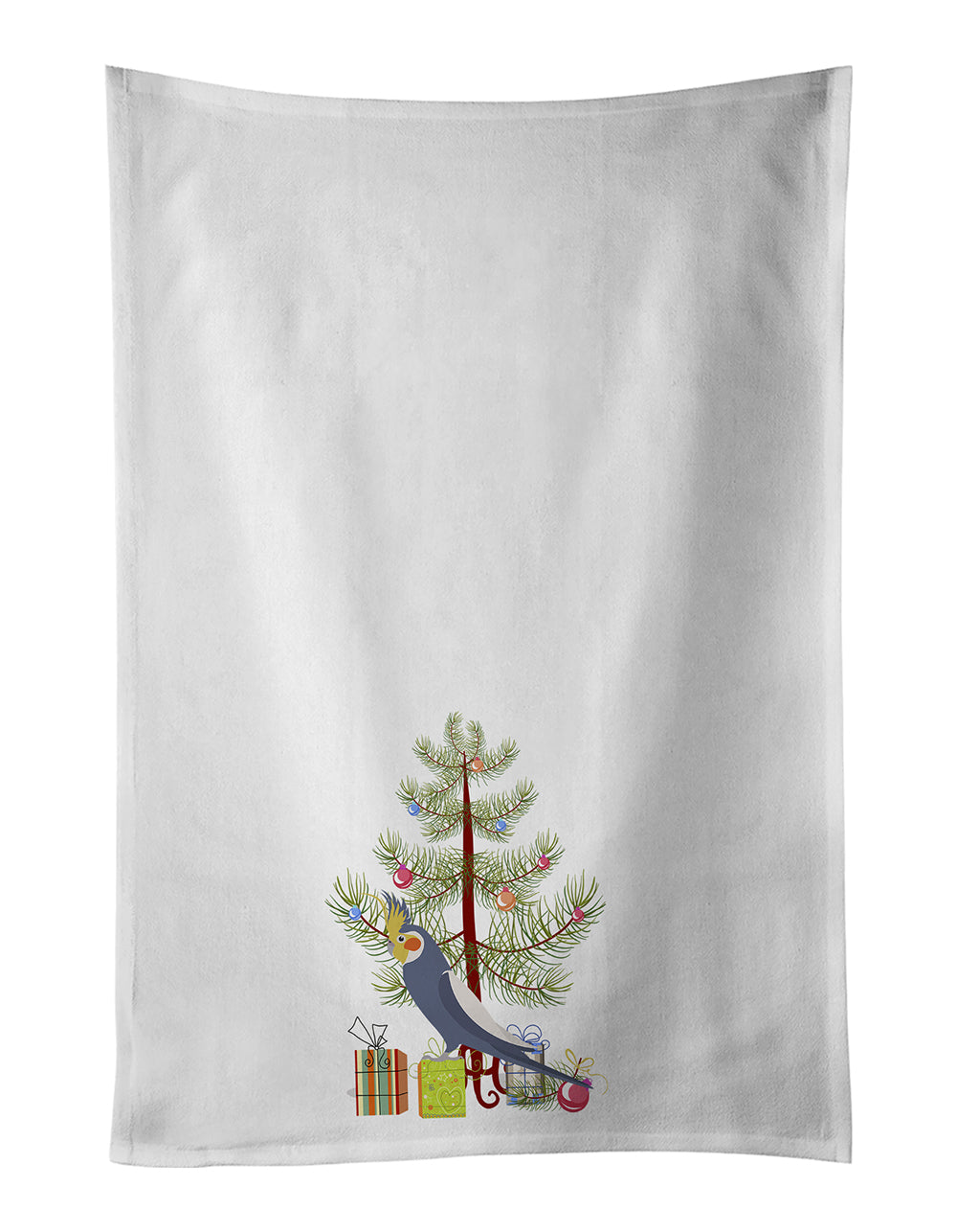Buy this Cockatiel Merry Christmas White Kitchen Towel Set of 2