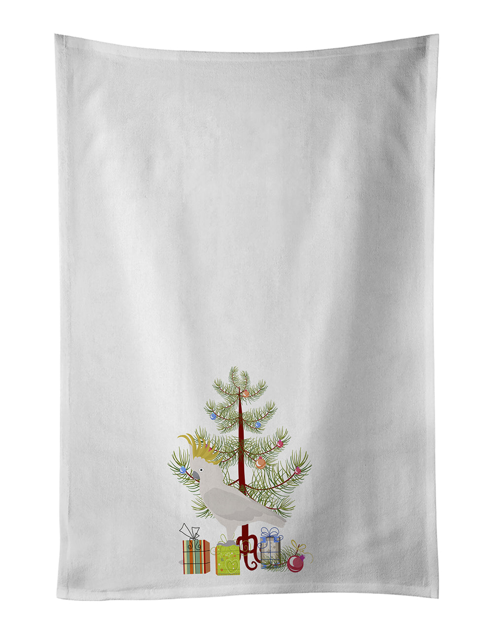 Buy this Cockatoo Merry Christmas White Kitchen Towel Set of 2