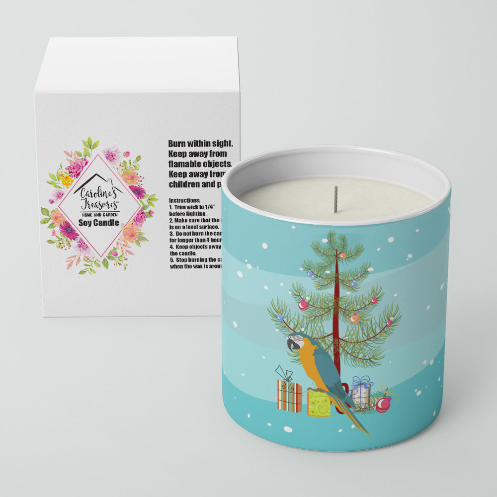 Macaw Merry Christmas 10 oz Decorative Soy Candle - the-store.com