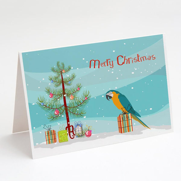 Buy this Macaw Merry Christmas Greeting Cards and Envelopes Pack of 8