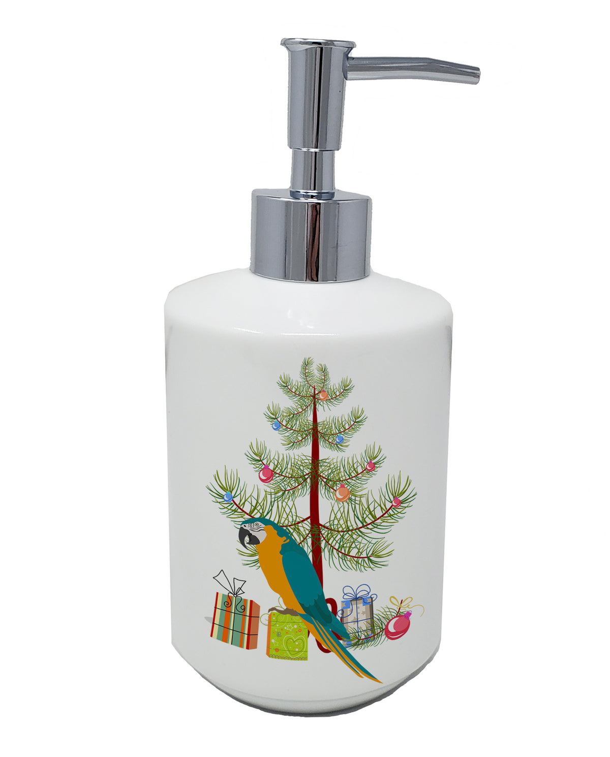 Buy this Macaw Merry Christmas Ceramic Soap Dispenser