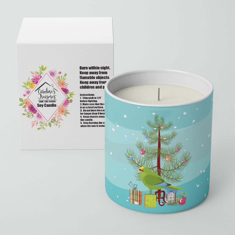New Zealand Parakeet Merry Christmas 10 oz Decorative Soy Candle - the-store.com