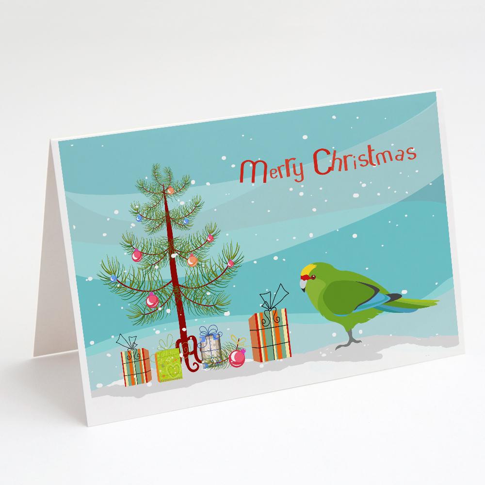 Buy this New Zealand Parakeet Merry Christmas Greeting Cards and Envelopes Pack of 8