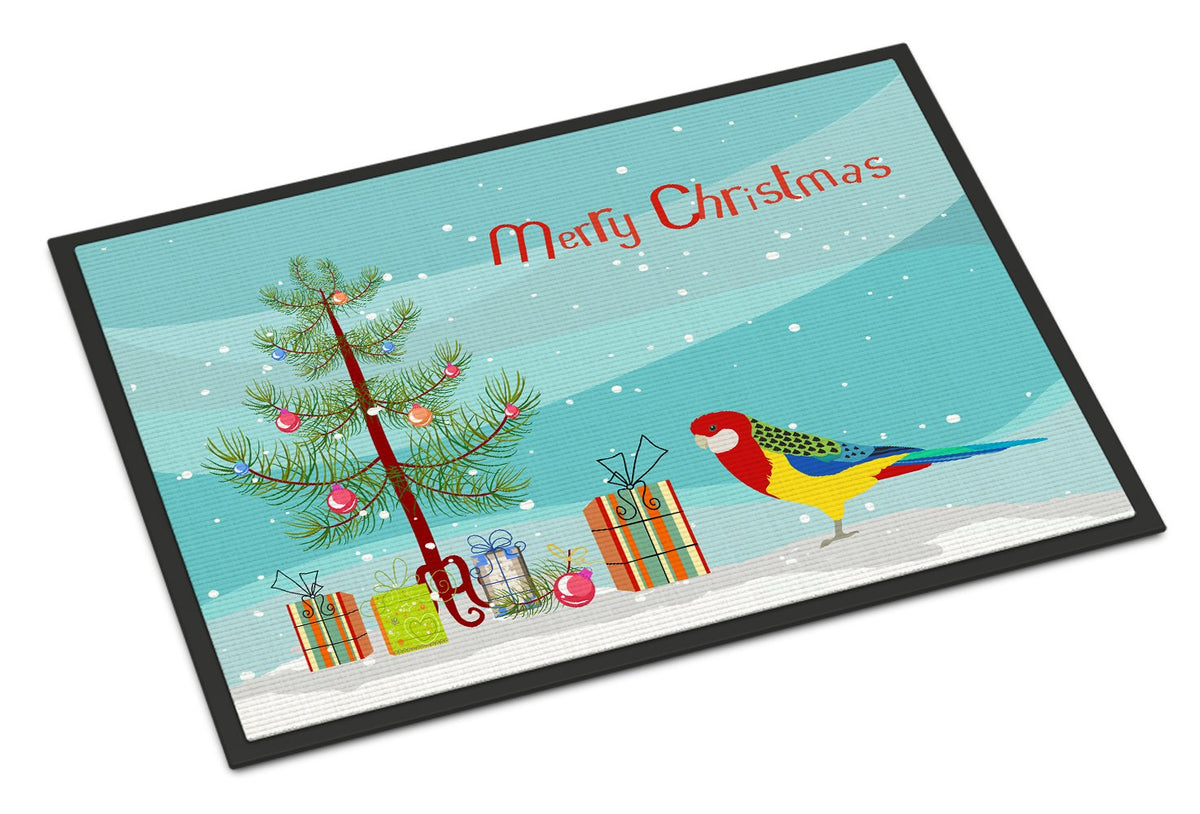 Rosella Merry Christmas Indoor or Outdoor Mat 24x36 CK4503JMAT by Caroline&#39;s Treasures