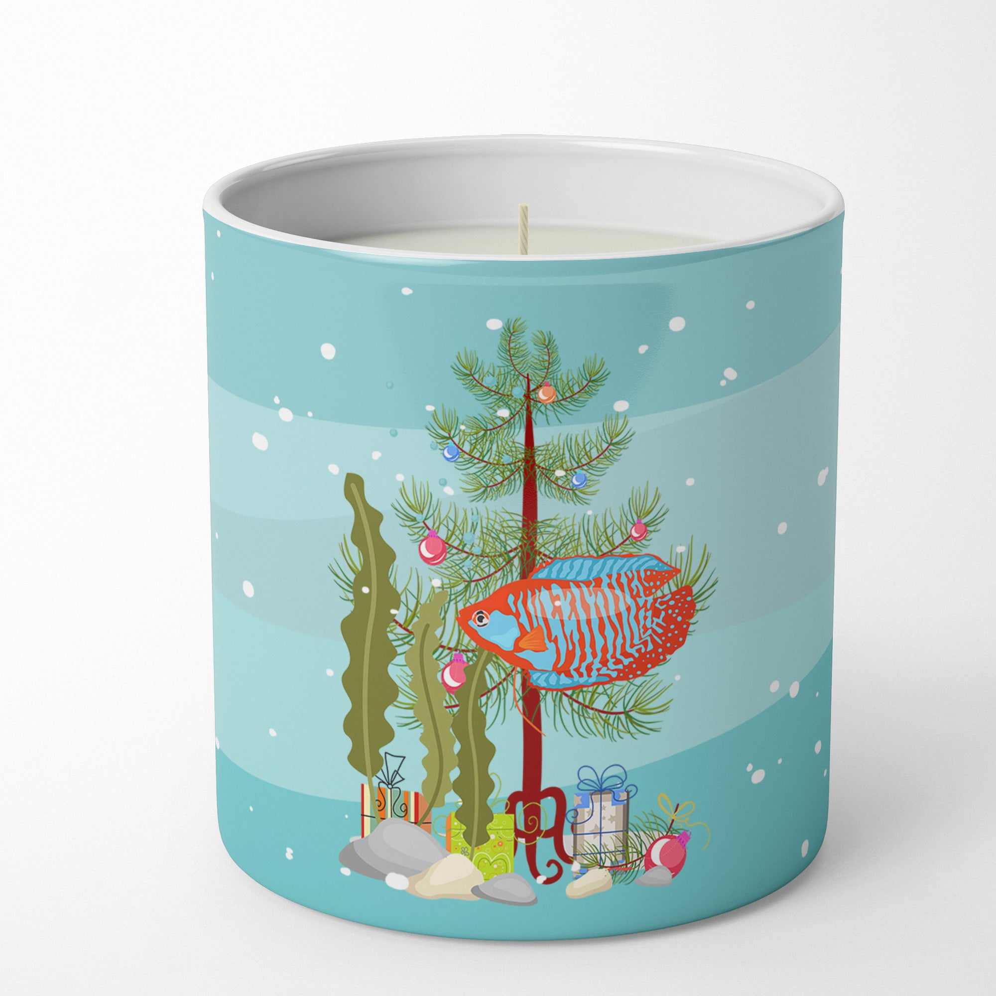 Buy this Dwarf Gourami Merry Christmas 10 oz Decorative Soy Candle
