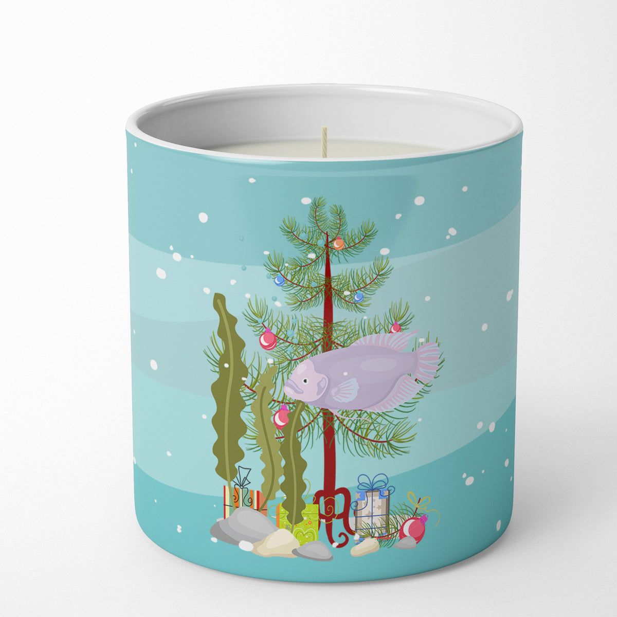 Buy this Giant Gourami Merry Christmas 10 oz Decorative Soy Candle
