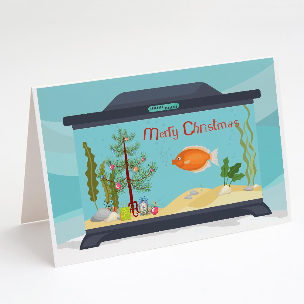 Buy this Kissing Gourami Merry Christmas Greeting Cards and Envelopes Pack of 8