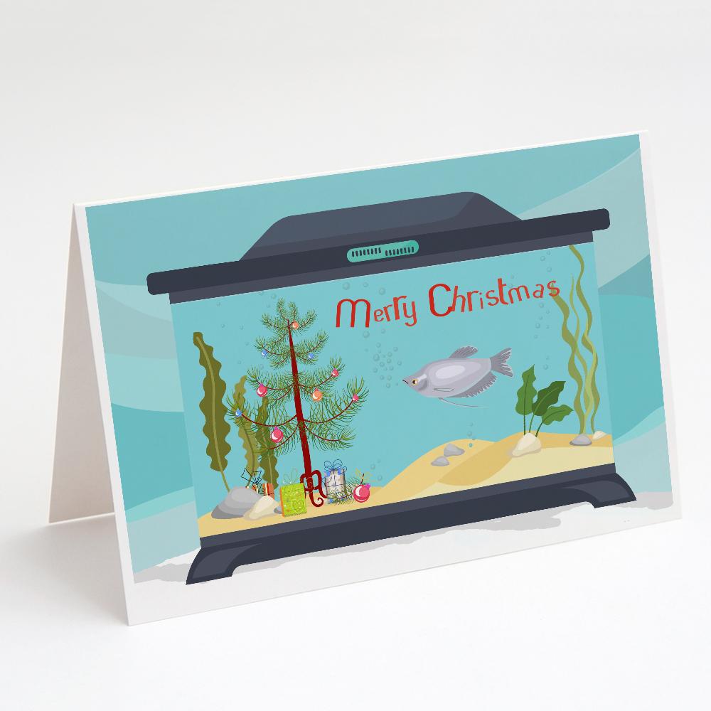 Buy this Moonlight Gourami Merry Christmas Greeting Cards and Envelopes Pack of 8