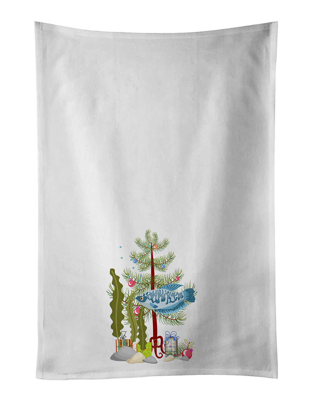 Buy this Opaline Gourami Merry Christmas White Kitchen Towel Set of 2