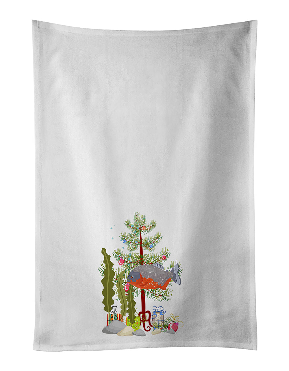 Buy this Piranha Merry Christmas White Kitchen Towel Set of 2