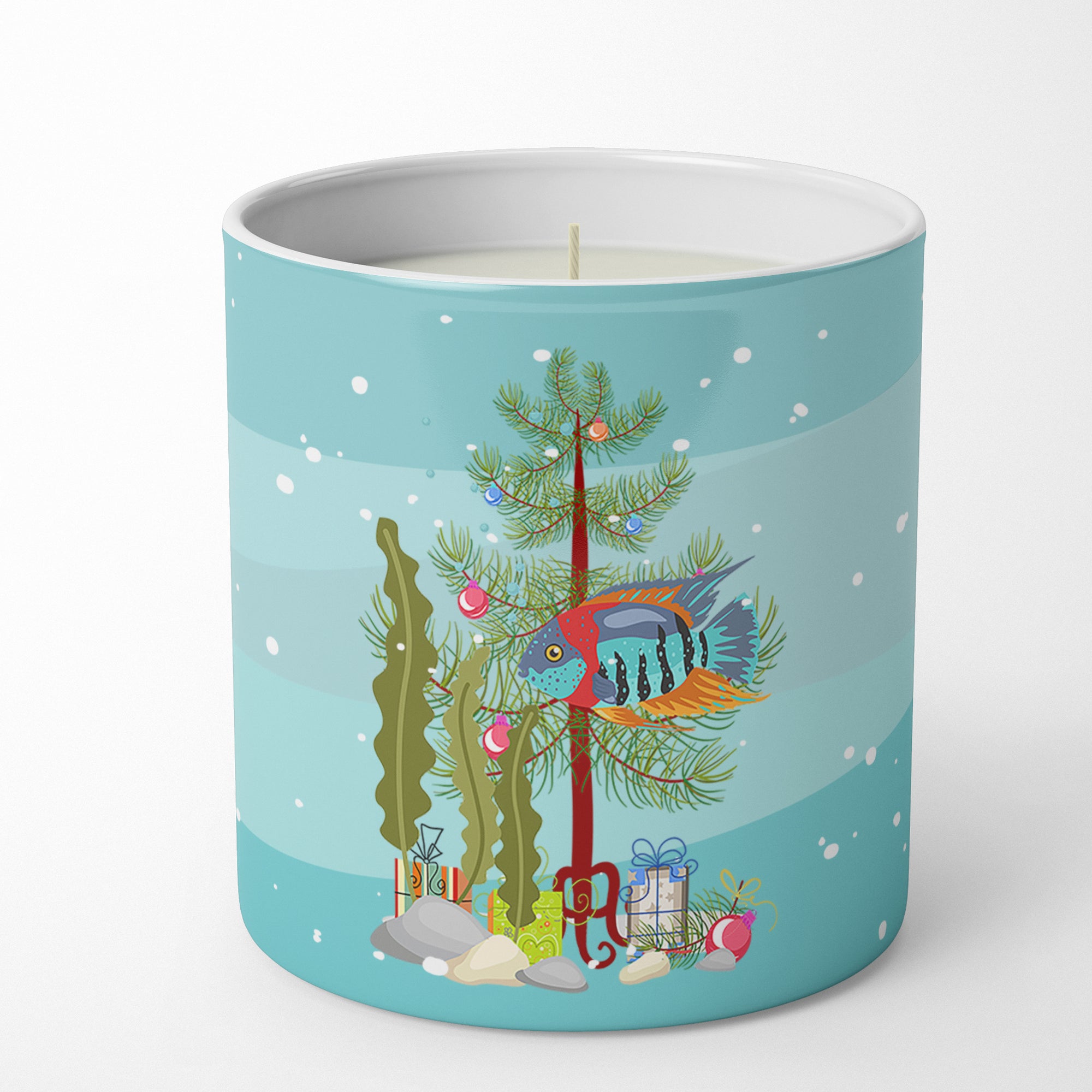 Caroline's Treasures Severum Merry Christmas 10 oz Decorative Soy Candle