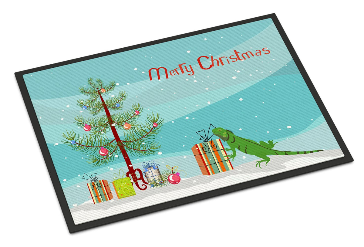 Iguana Merry Christmas Indoor or Outdoor Mat 24x36 CK4544JMAT by Caroline&#39;s Treasures