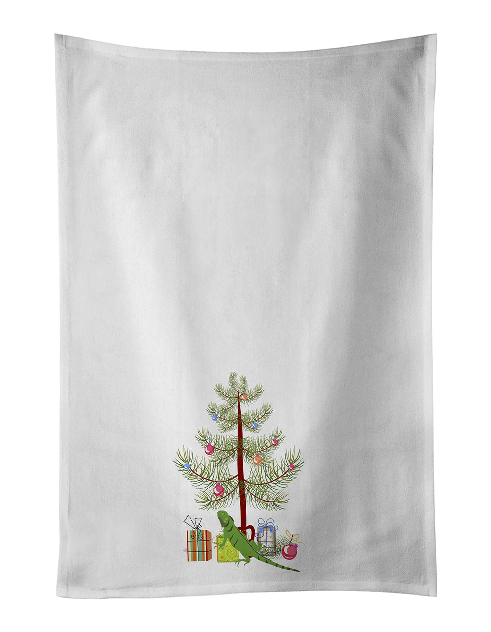 Buy this Iguana Merry Christmas White Kitchen Towel Set of 2