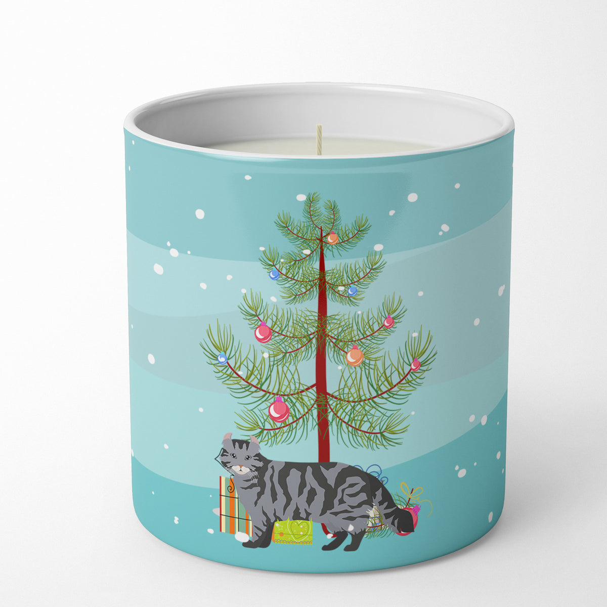 Buy this American Curl #1 Cat Merry Christmas 10 oz Decorative Soy Candle