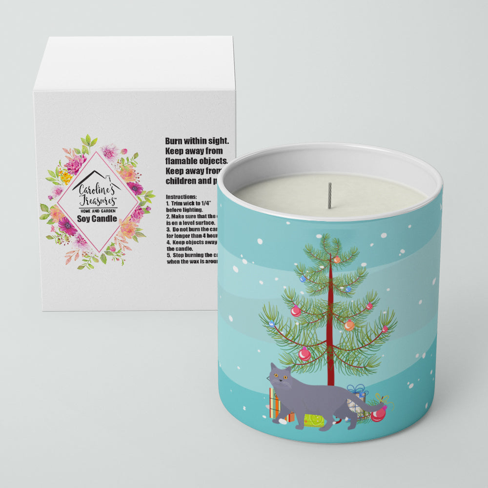 British Shorthair #1 Cat Merry Christmas 10 oz Decorative Soy Candle - the-store.com
