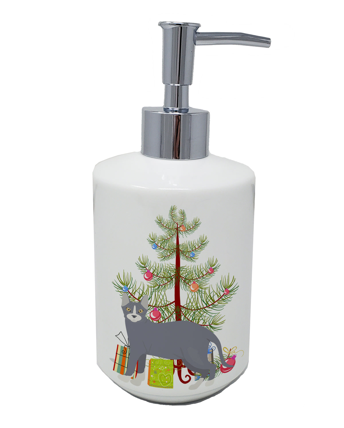 Buy this Don Sphynx #2 Cat Merry Christmas Ceramic Soap Dispenser