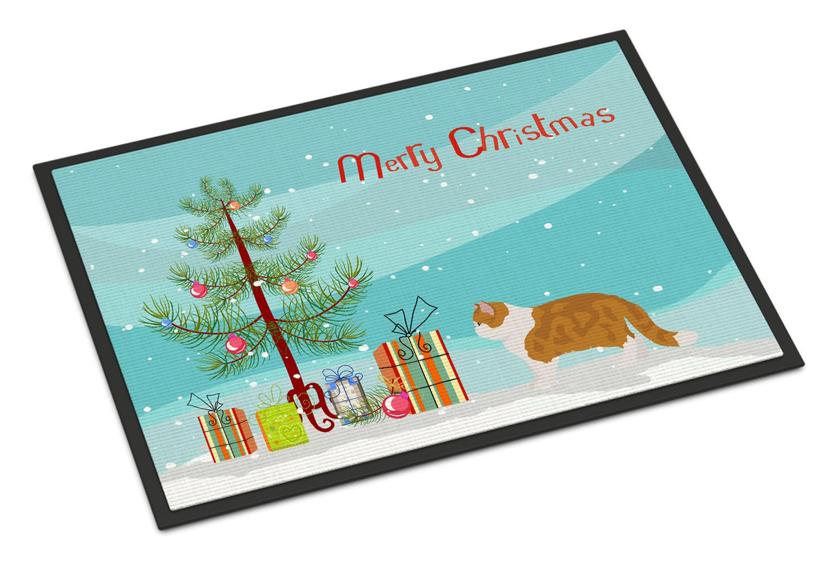 Exotic Shorthair #1 Cat Merry Christmas Indoor or Outdoor Mat 24x36 CK4620JMAT by Caroline&#39;s Treasures