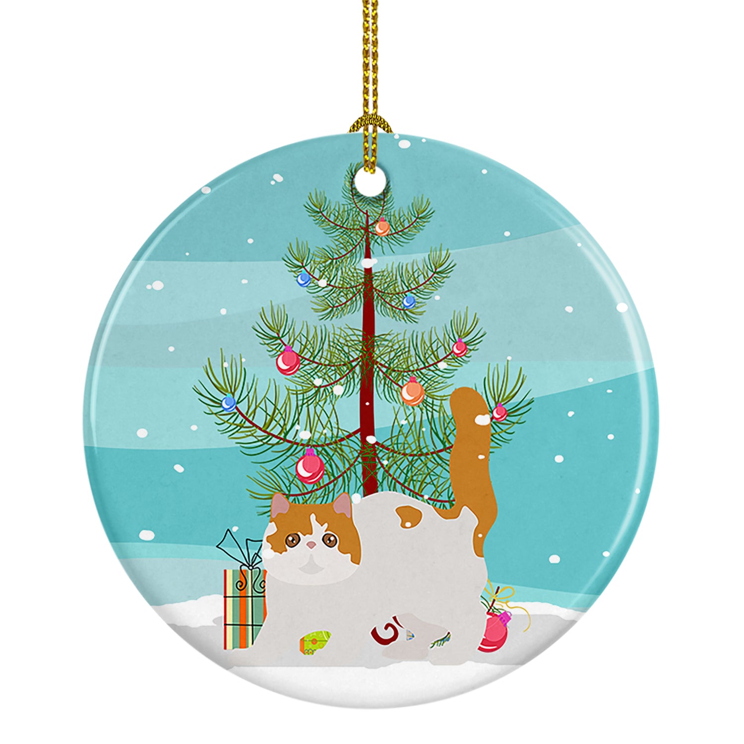 Buy this Exotic Shorthair #4 Cat Merry Christmas Ceramic Ornament