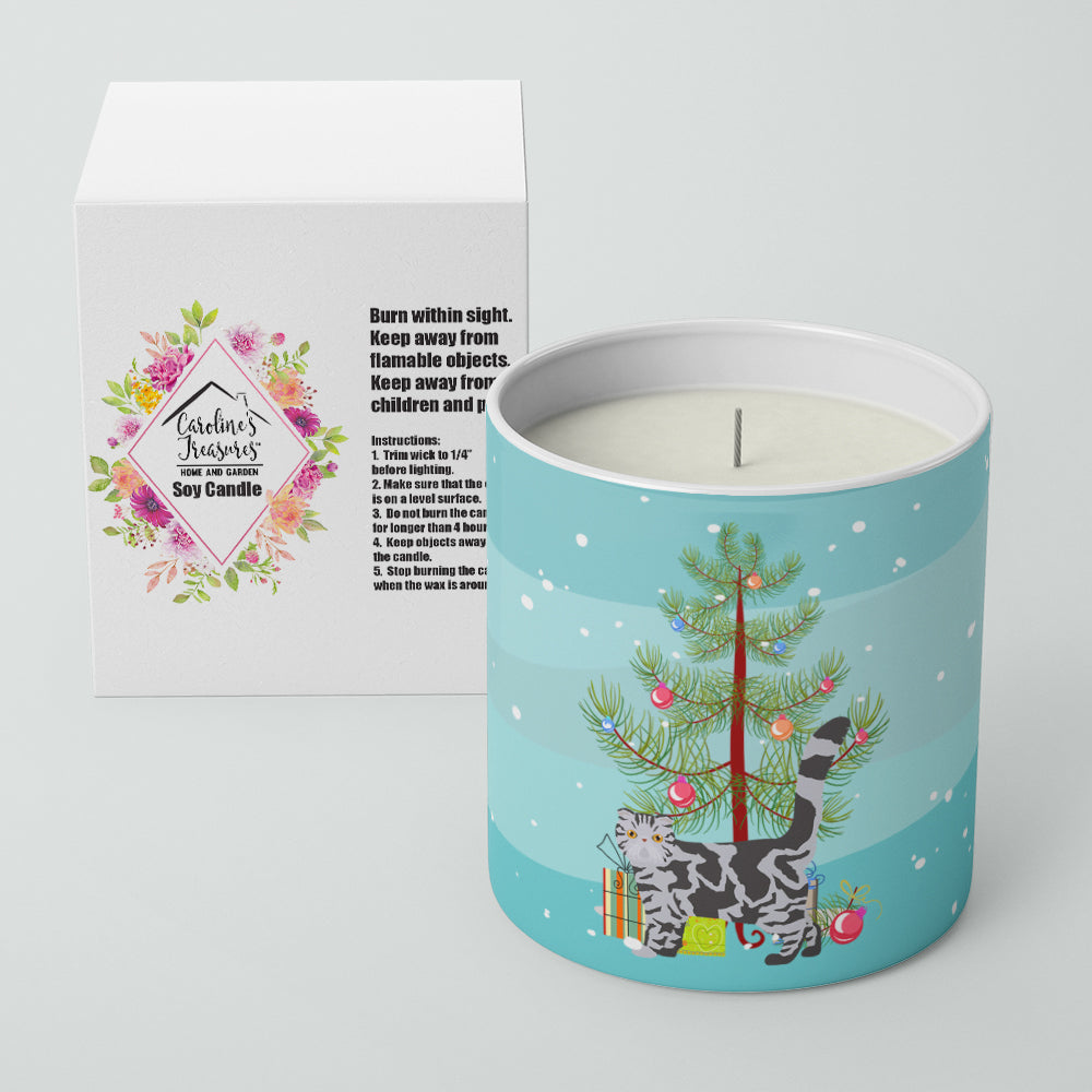 Buy this Foldex Exotic Fold #1 Cat Merry Christmas 10 oz Decorative Soy Candle