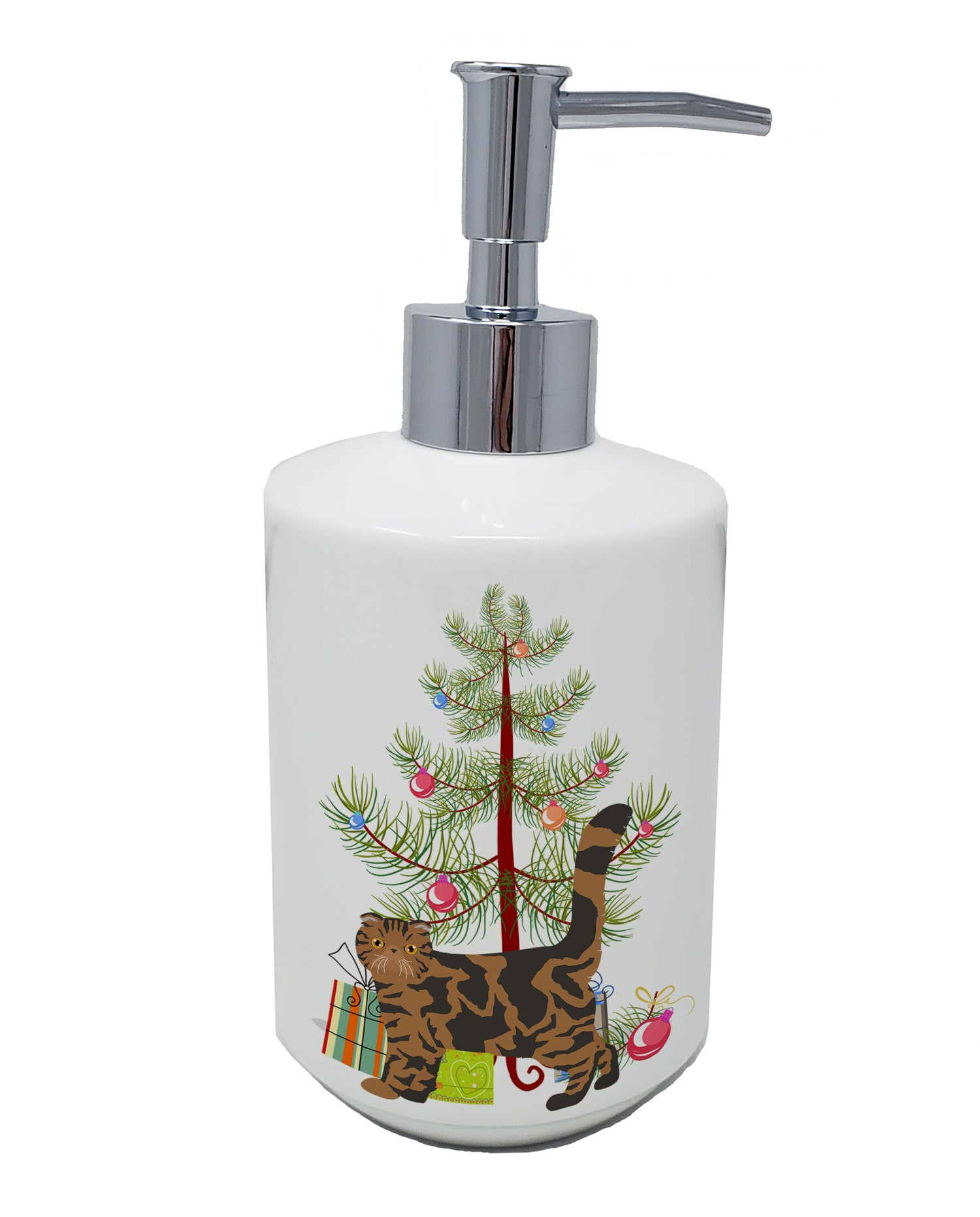 Buy this Foldex Exotic Fold #2 Cat Merry Christmas Ceramic Soap Dispenser