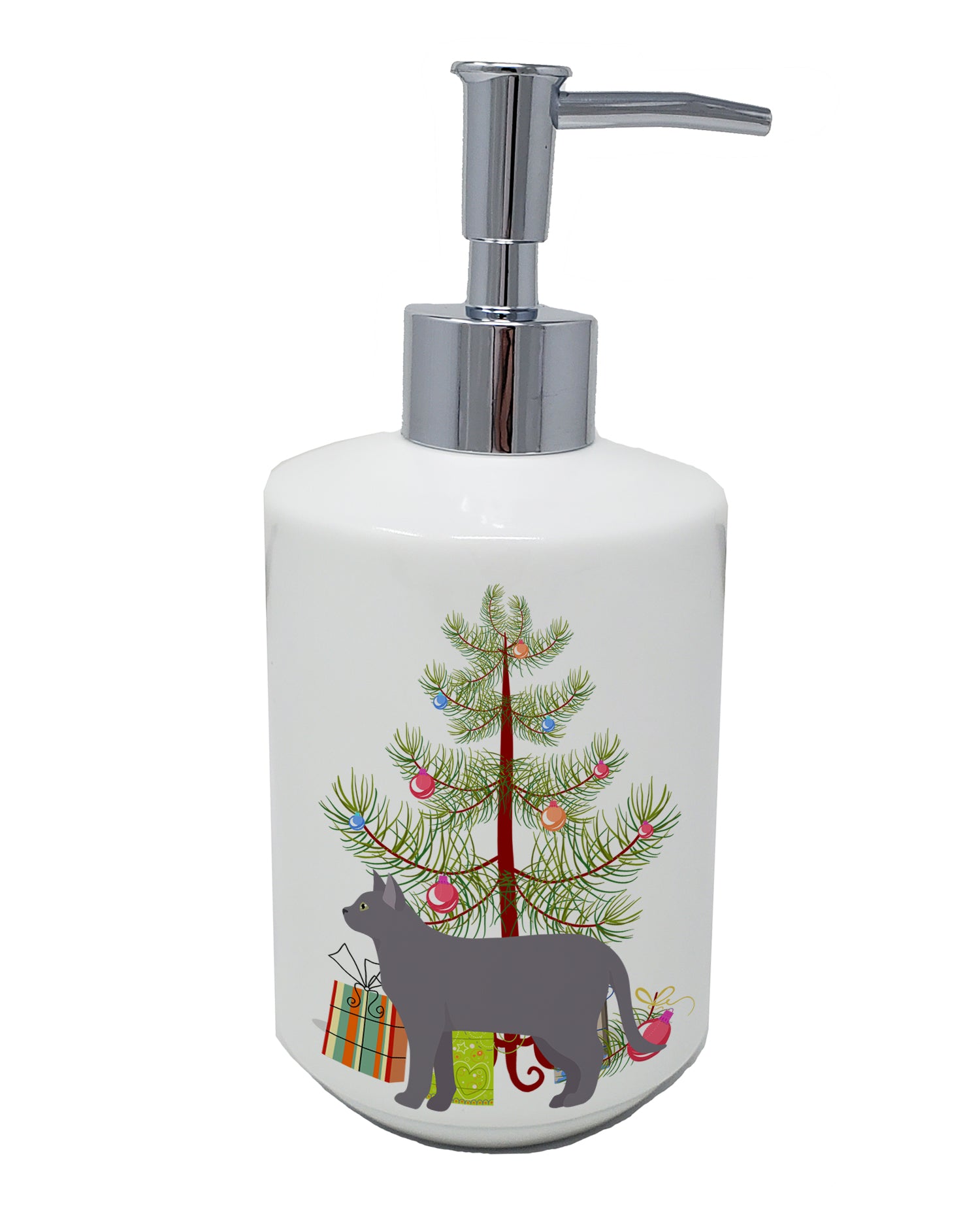 Buy this Korat #2 Cat Merry Christmas Ceramic Soap Dispenser
