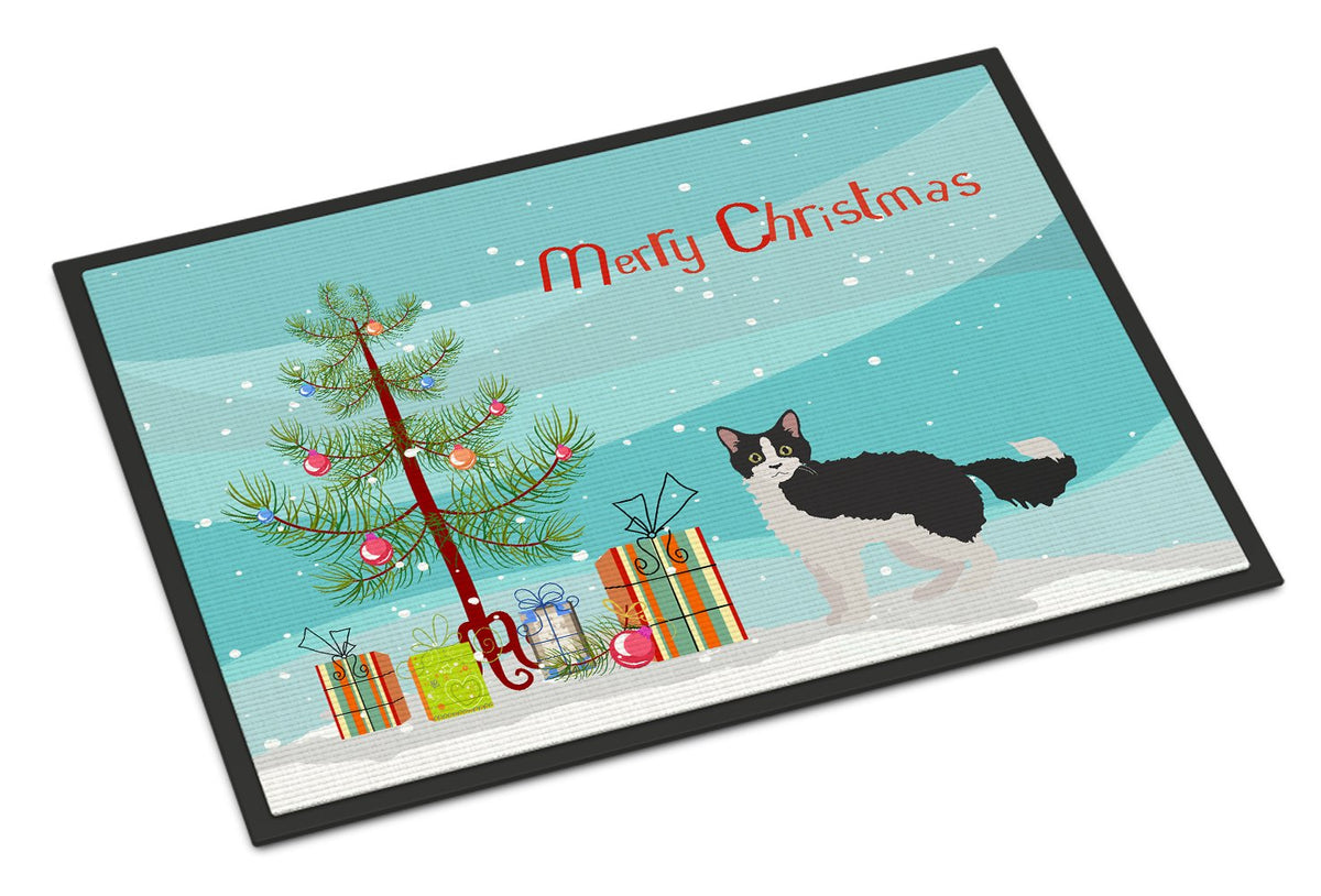 La Perm #1 Cat Merry Christmas Indoor or Outdoor Mat 24x36 CK4642JMAT by Caroline&#39;s Treasures