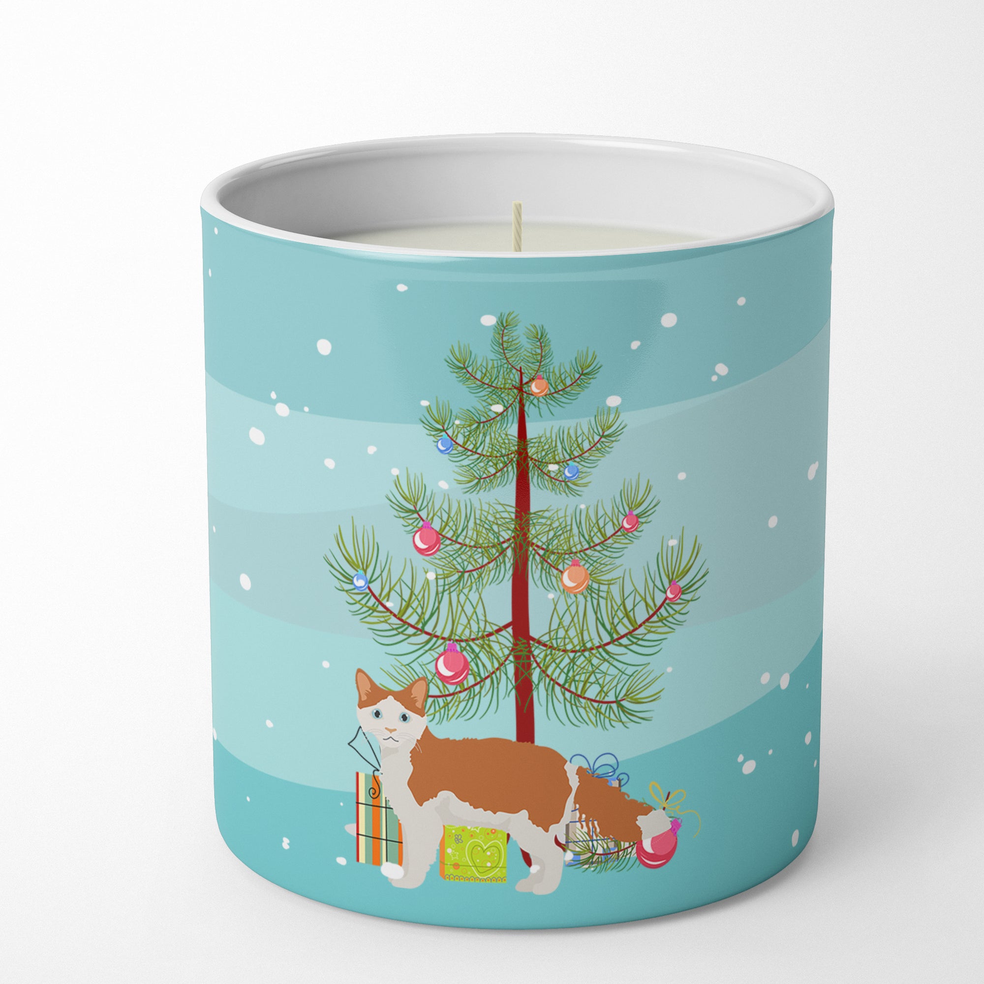 Buy this La Perm #2 Cat Merry Christmas 10 oz Decorative Soy Candle
