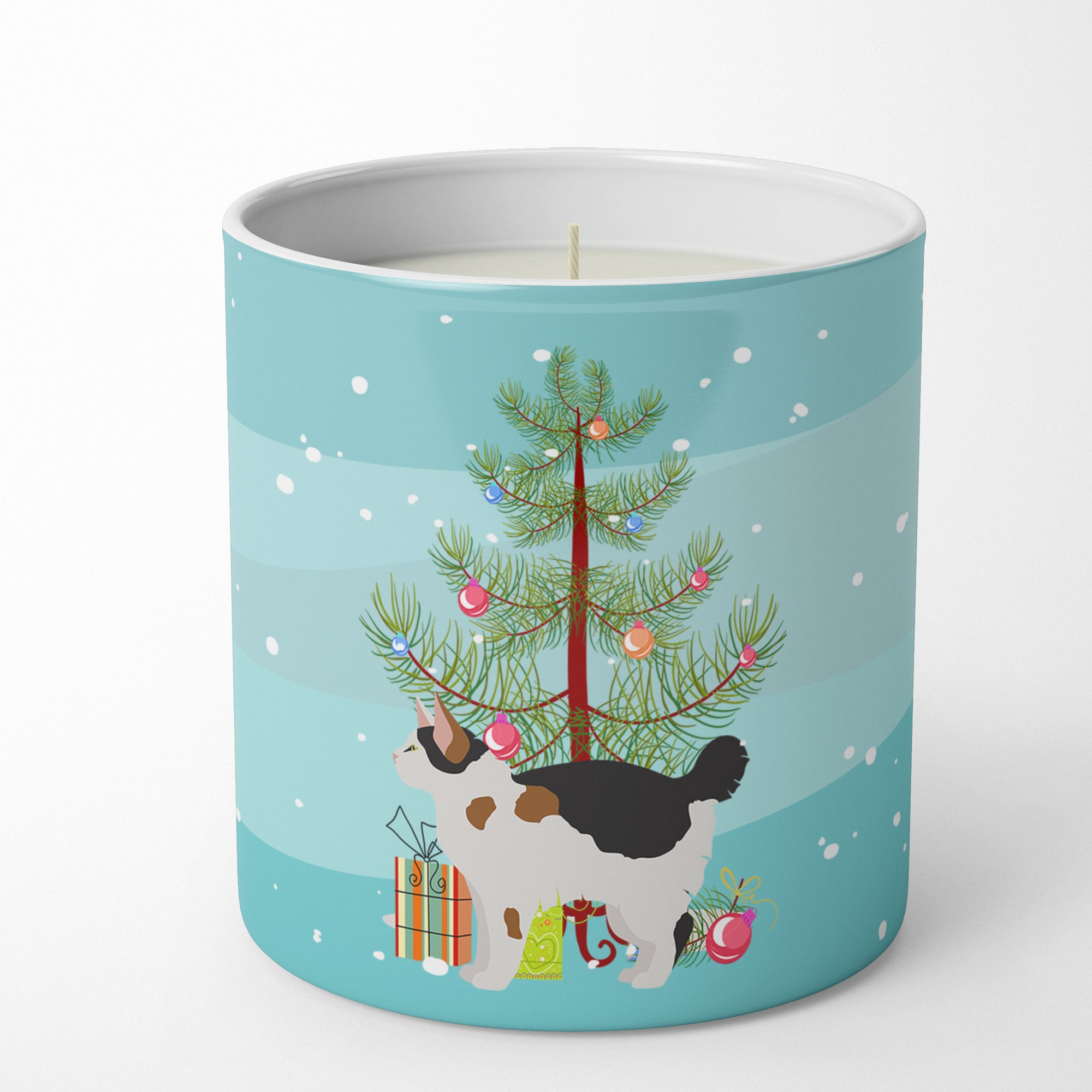 Buy this Manx #3 Cat Merry Christmas 10 oz Decorative Soy Candle