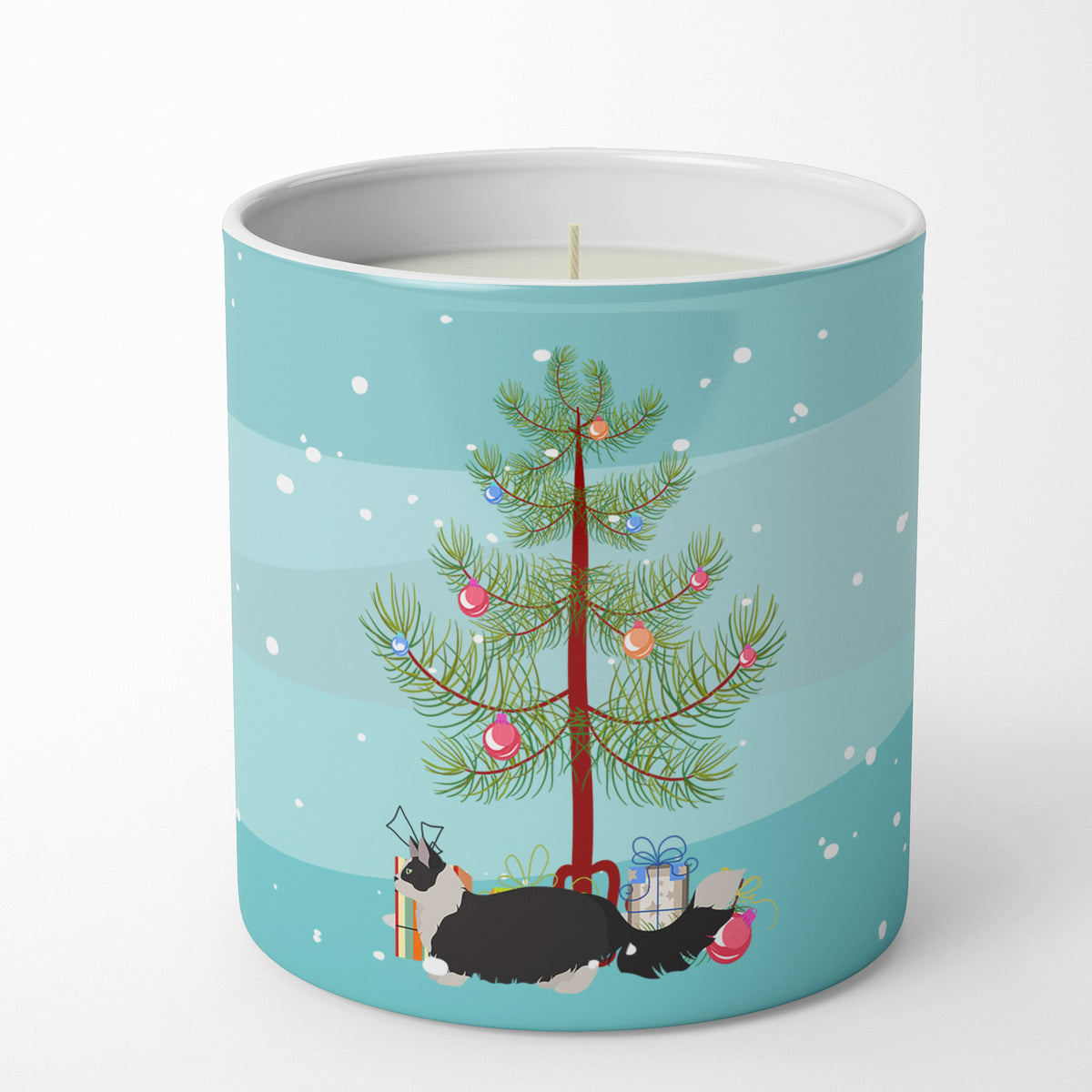 Buy this Napoleon #2 Cat Merry Christmas 10 oz Decorative Soy Candle