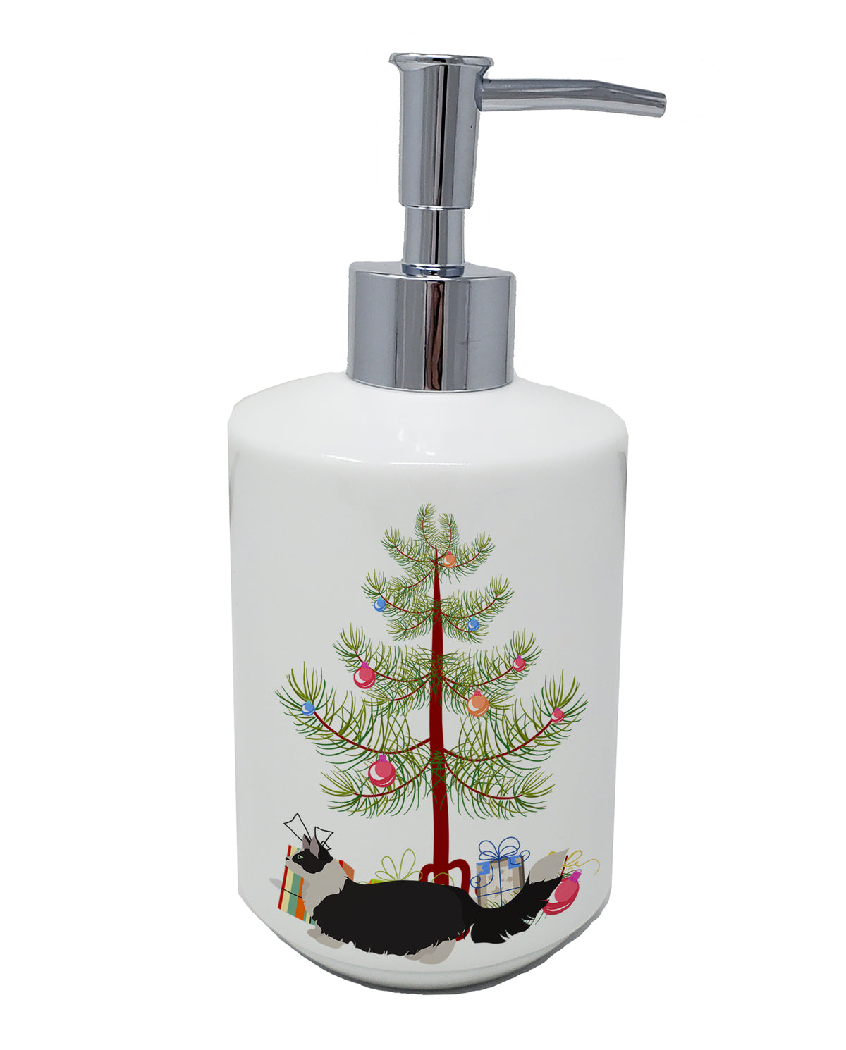 Buy this Napoleon #2 Cat Merry Christmas Ceramic Soap Dispenser
