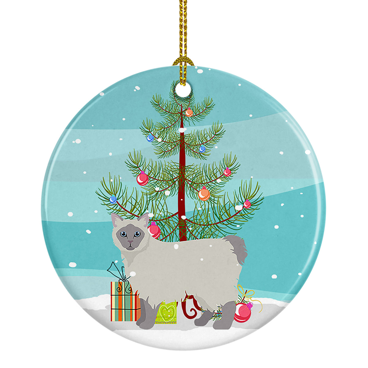 Buy this Owyhee Bob #1 Cat Merry Christmas Ceramic Ornament