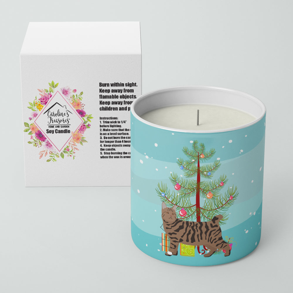 Buy this Pixie Bob #3 Cat Merry Christmas 10 oz Decorative Soy Candle