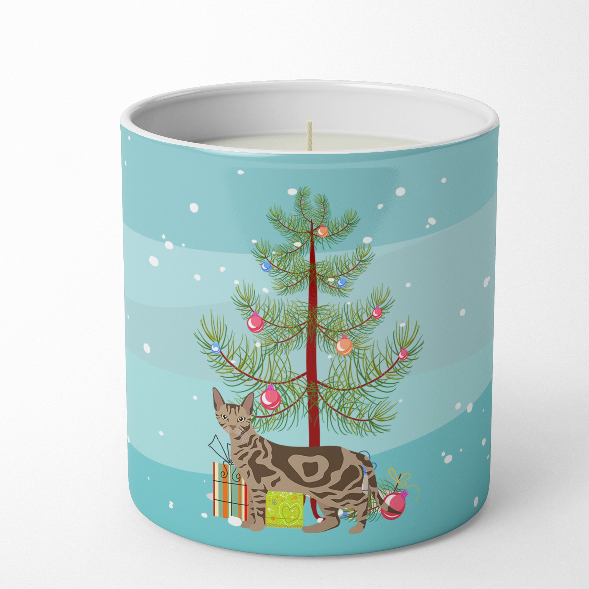 Buy this Sokoke Cat Merry Christmas 10 oz Decorative Soy Candle