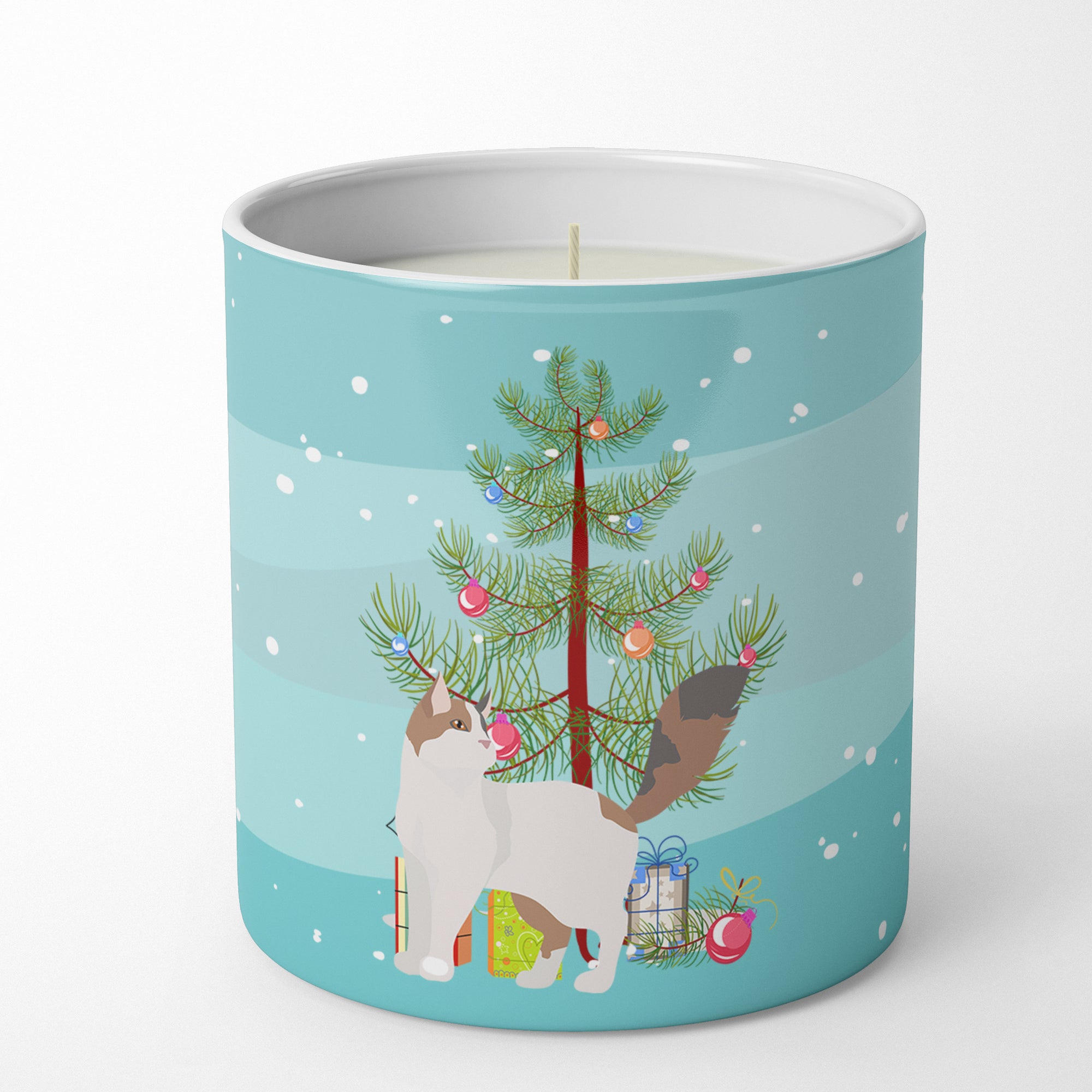 Buy this Turkish Van Cat Merry Christmas 10 oz Decorative Soy Candle