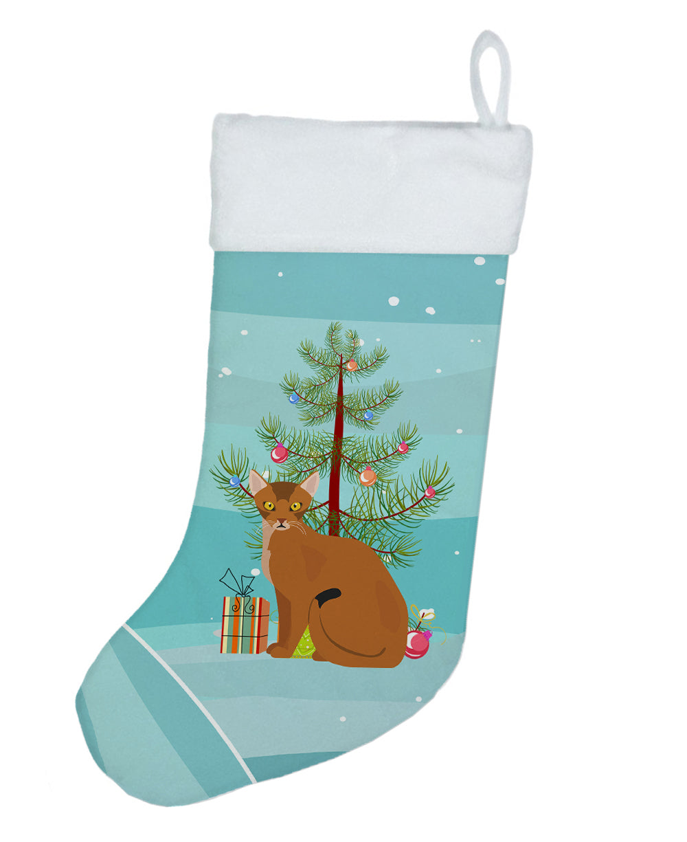 Abyssinian Cat Merry Christmas Christmas Stocking  the-store.com.