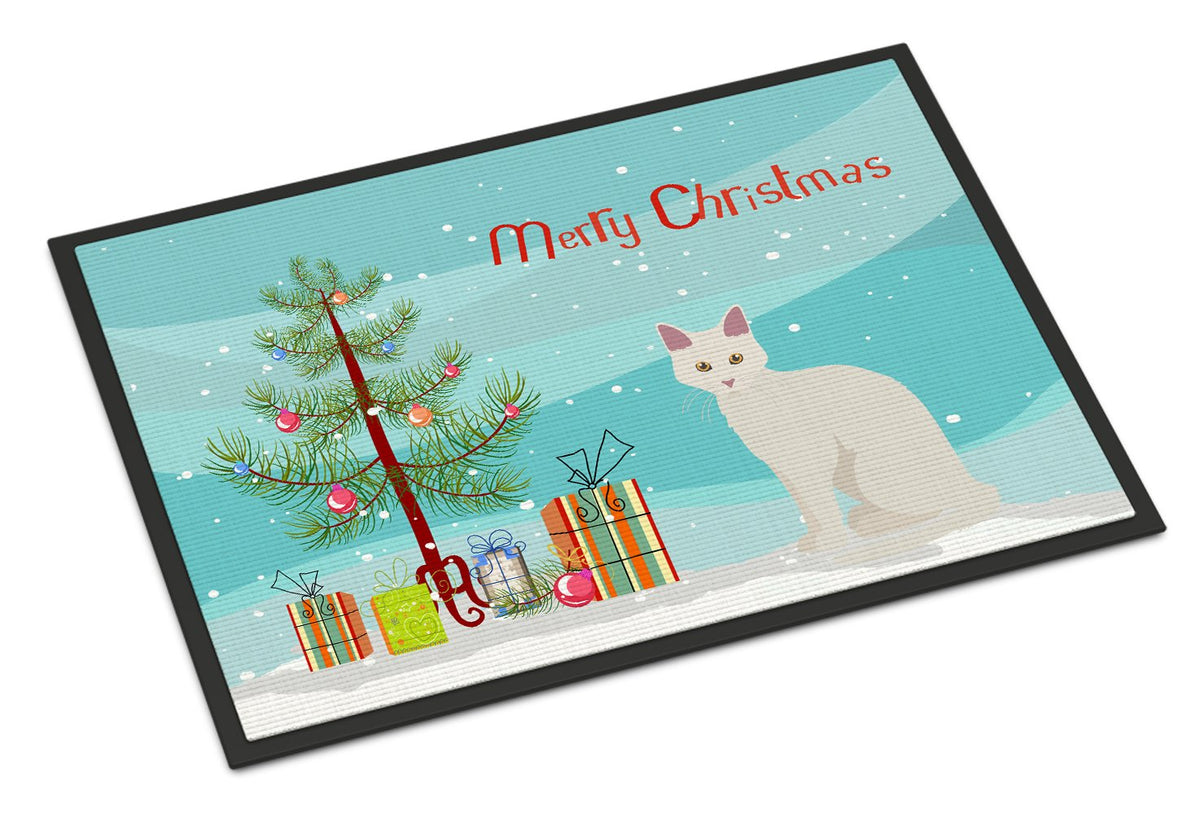 Aphrodite Giant Cat Merry Christmas Indoor or Outdoor Mat 24x36 CK4744JMAT by Caroline&#39;s Treasures