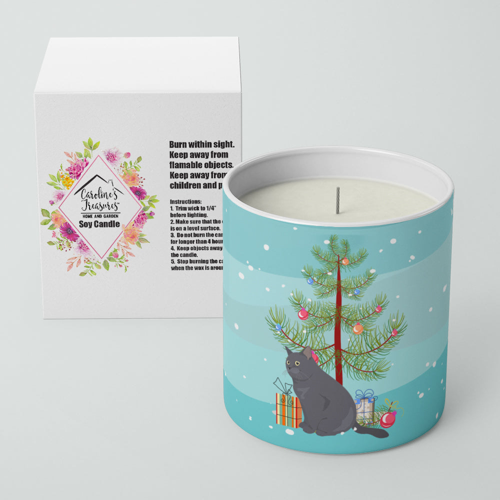 Buy this British Shorthair #1 Cat Merry Christmas 10 oz Decorative Soy Candle