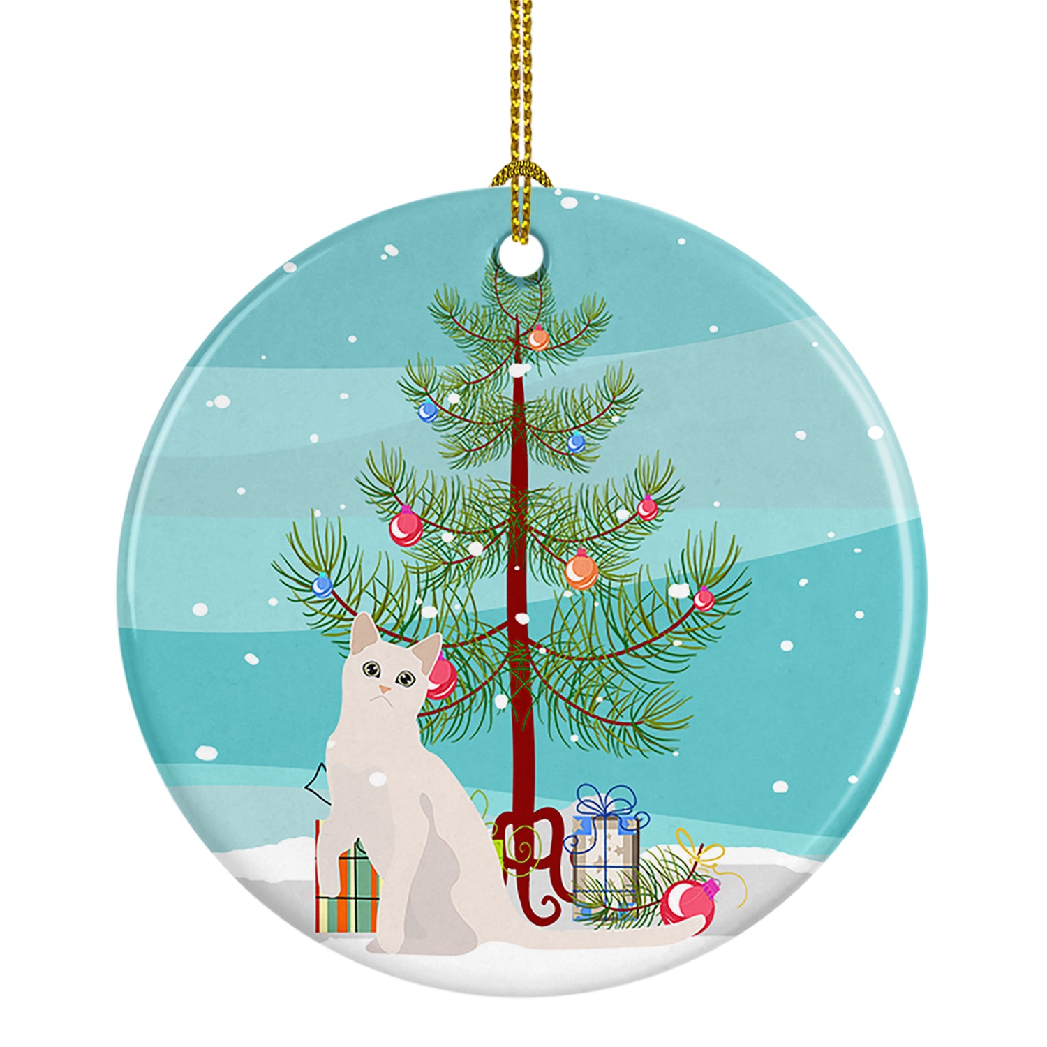 Buy this Burmilla #1 Cat Merry Christmas Ceramic Ornament
