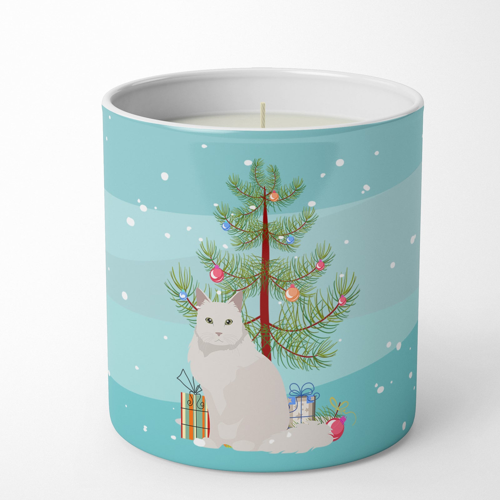 Buy this Chantilly Tiffany Cat Merry Christmas 10 oz Decorative Soy Candle