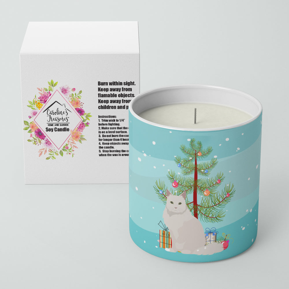 Chantilly Tiffany Cat Merry Christmas 10 oz Decorative Soy Candle - the-store.com