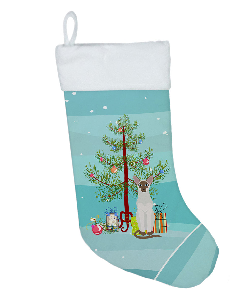 Colorpoint Shorthair Cat Merry Christmas Christmas Stocking  the-store.com.