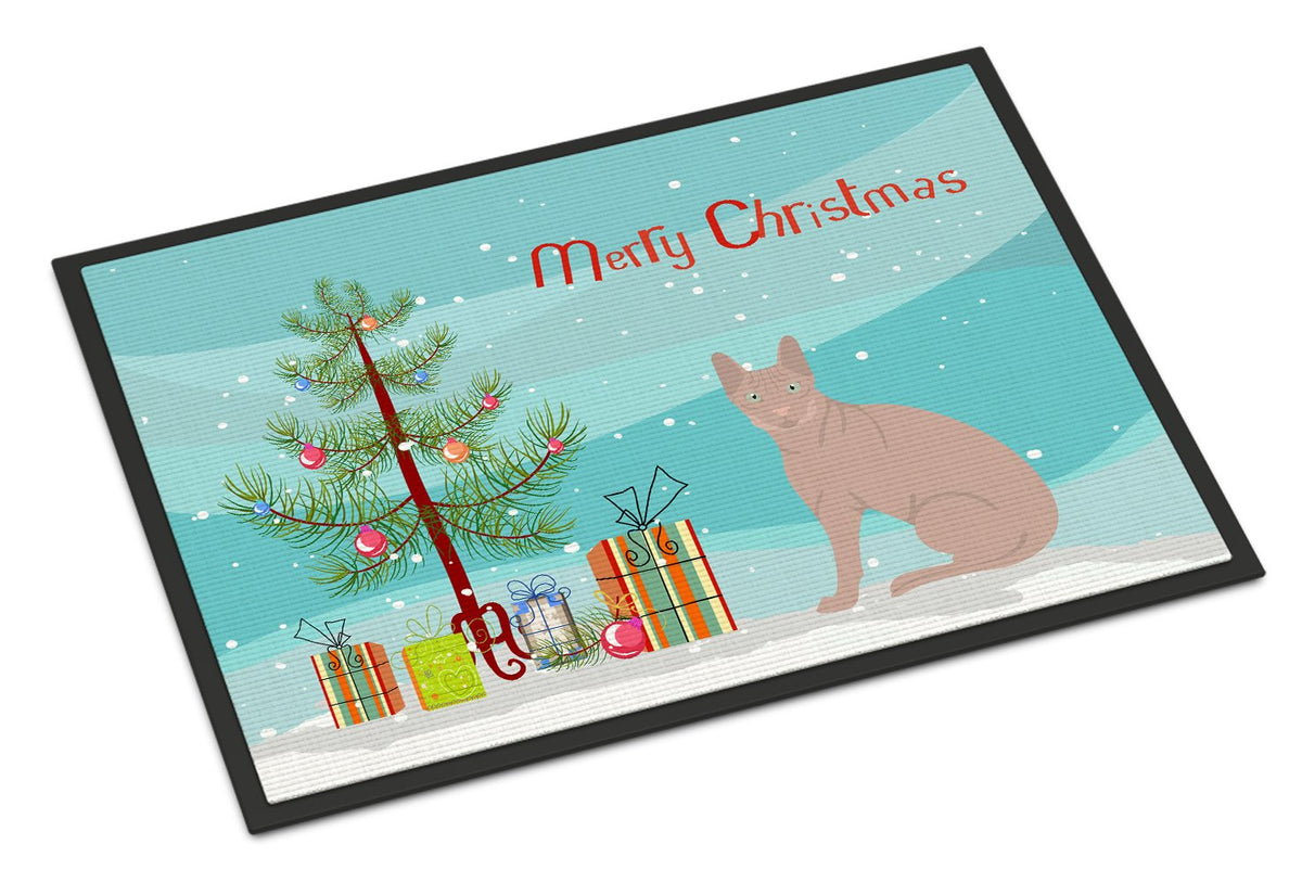 Don Sphynx Cat Merry Christmas Indoor or Outdoor Mat 24x36 CK4765JMAT by Caroline&#39;s Treasures