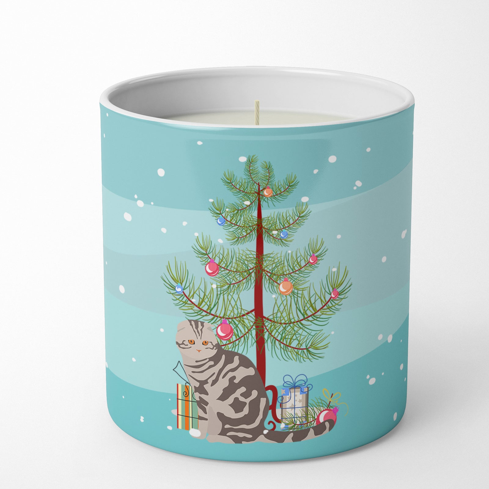Buy this Foldex Exotic Fold Cat Merry Christmas 10 oz Decorative Soy Candle