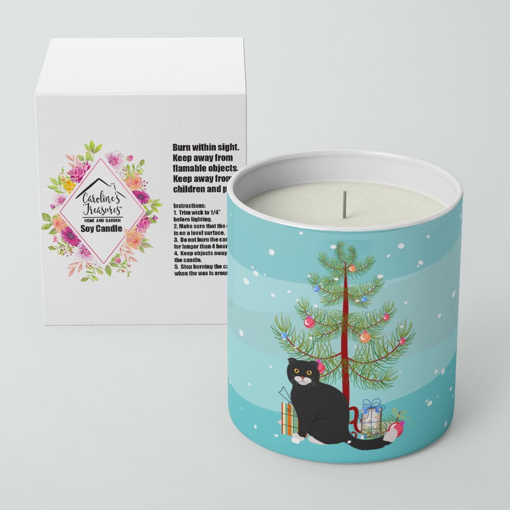 Buy this Foldex Exotic Fold #2 Cat Merry Christmas 10 oz Decorative Soy Candle