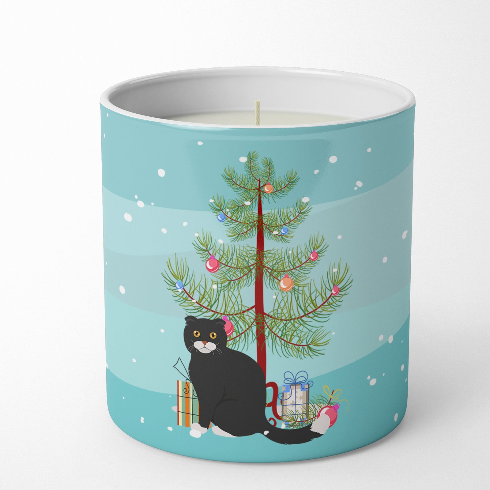 Buy this Foldex Exotic Fold #2 Cat Merry Christmas 10 oz Decorative Soy Candle