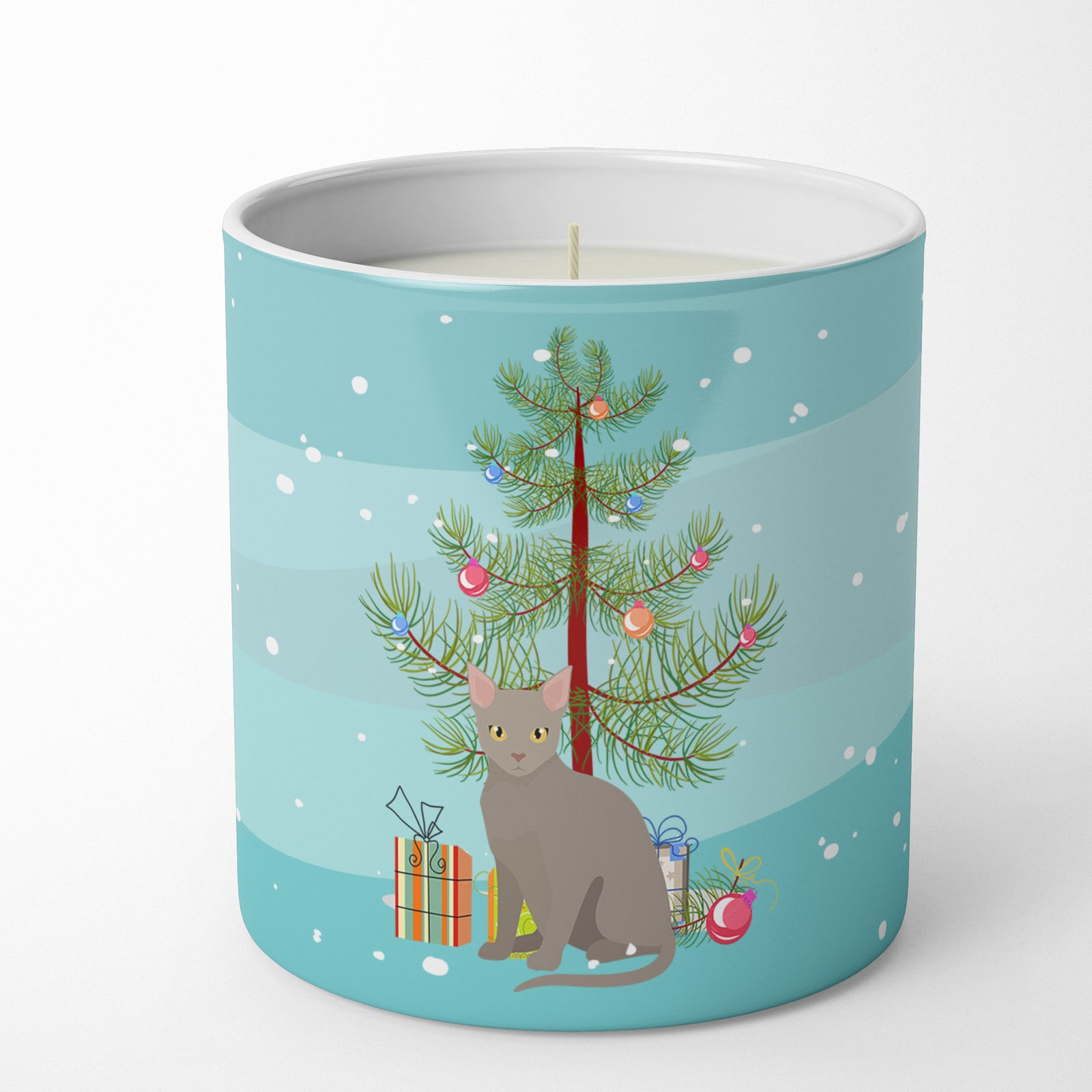 Buy this Malayan Cat Merry Christmas 10 oz Decorative Soy Candle