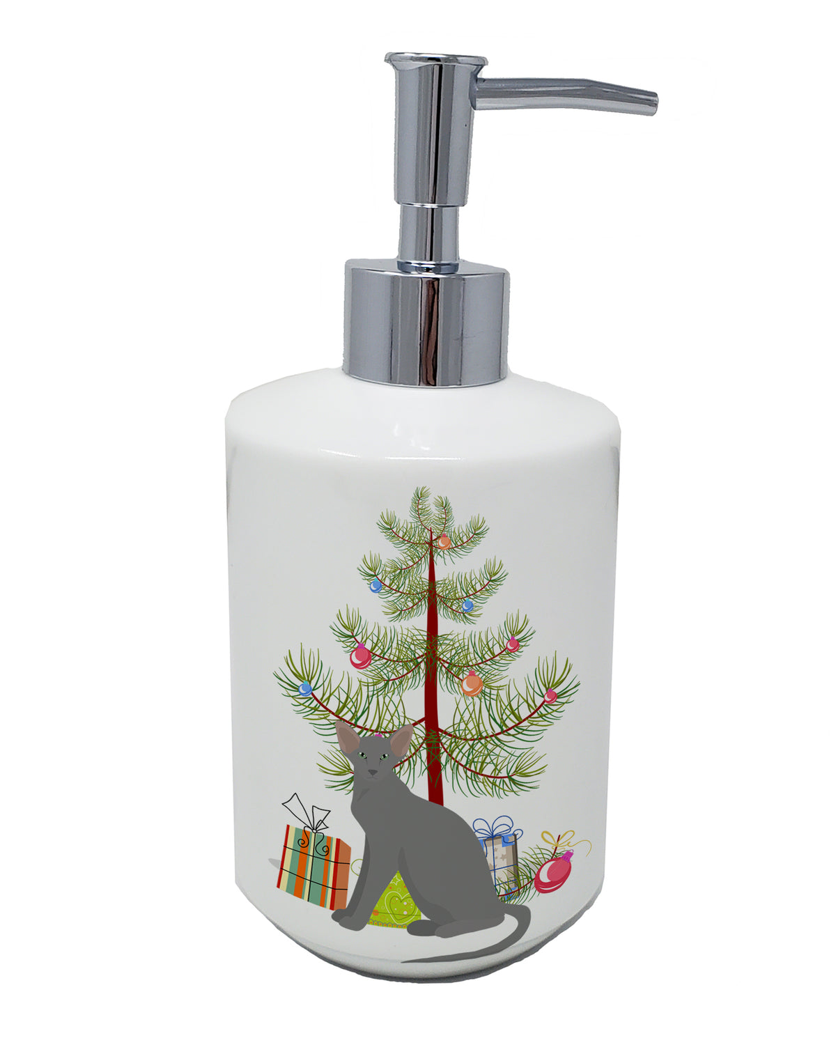 Buy this Oriental Shorthair Cat Merry Christmas Ceramic Soap Dispenser