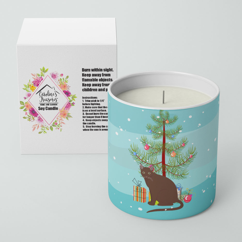 Caroline's Treasures Raas Cat Merry Christmas 10 oz Decorative Soy Candle