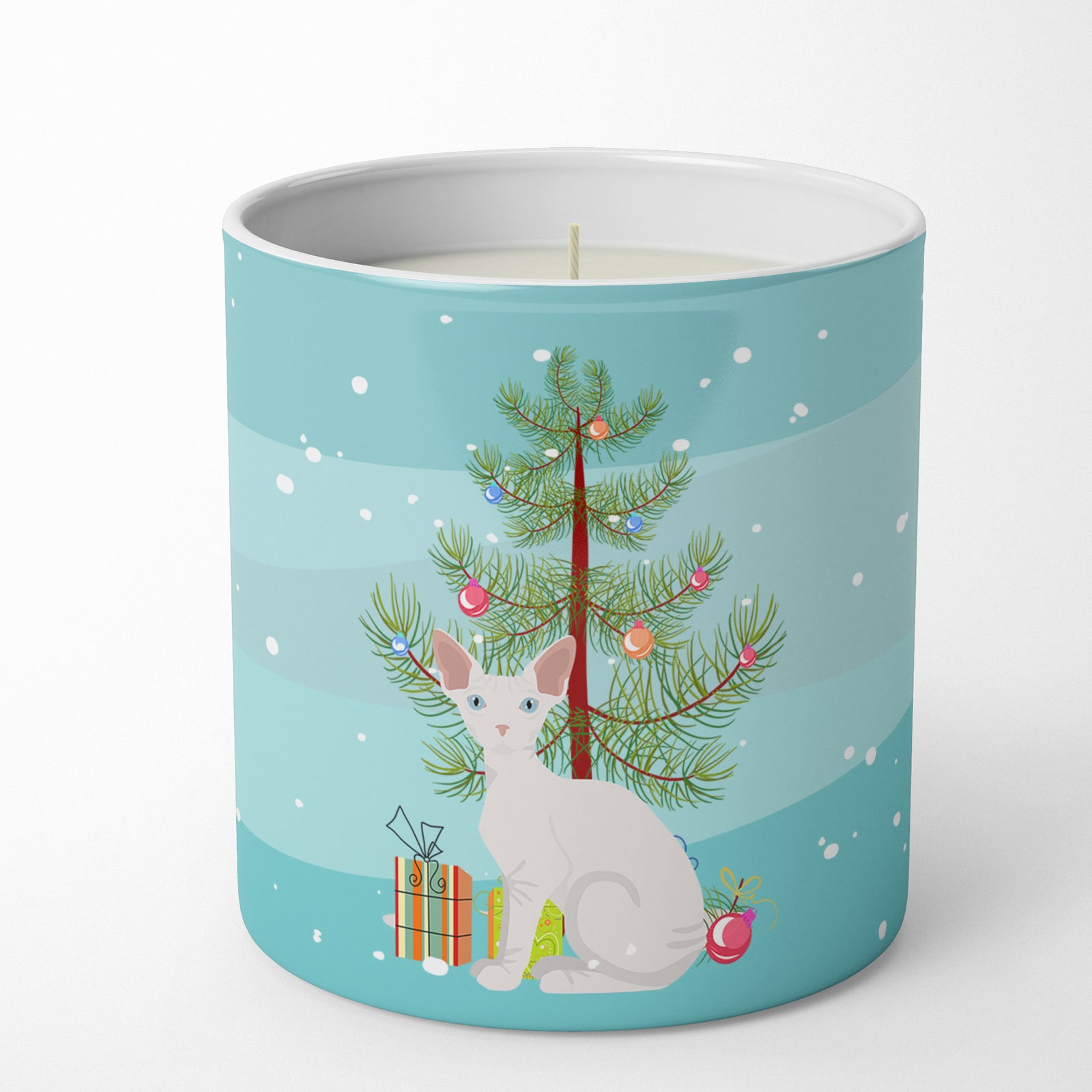Buy this Sphynx #1 Cat Merry Christmas 10 oz Decorative Soy Candle